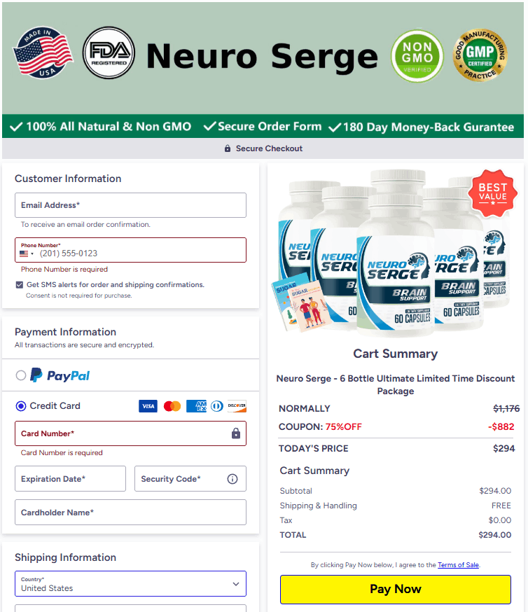 Neuro Serge-Checkout