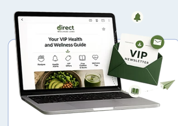 VIP Health and Wellness Guide newsletter mockup