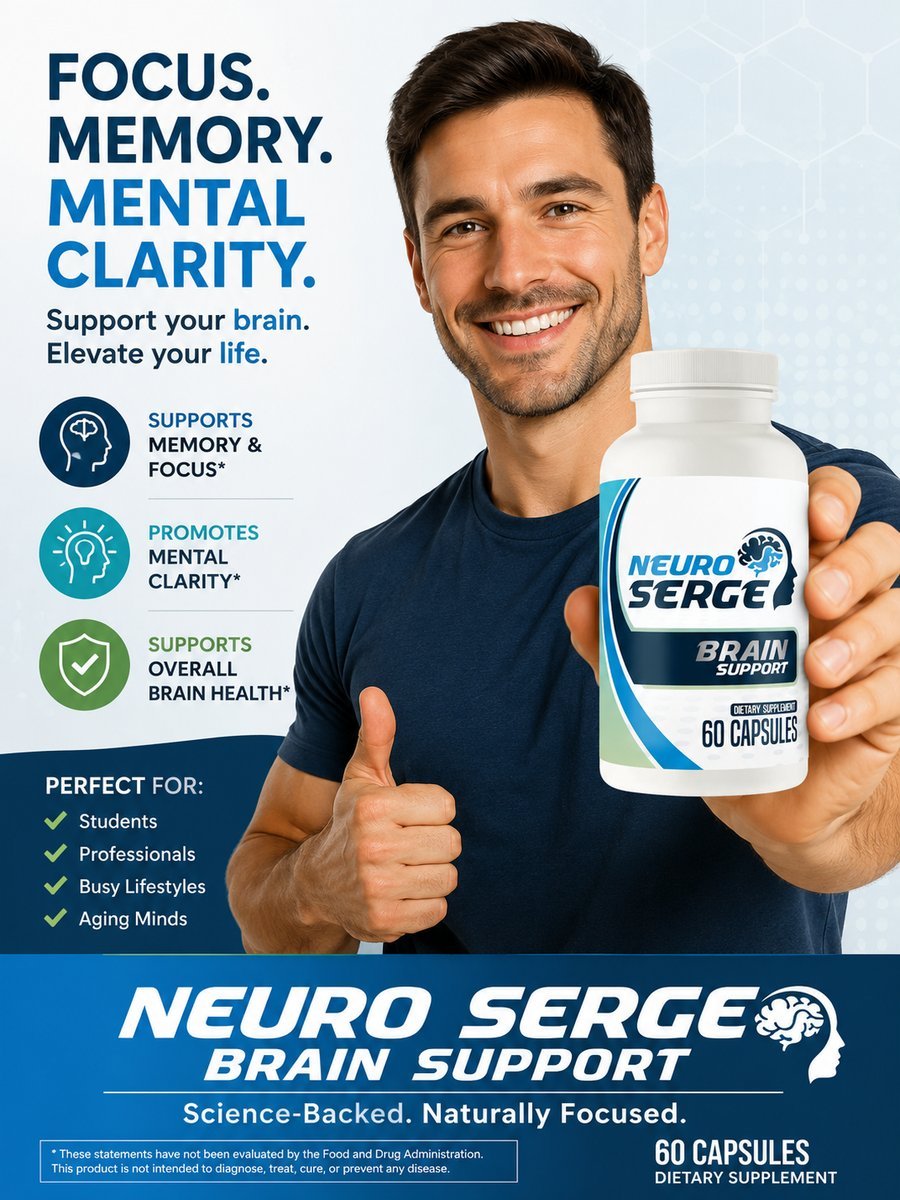 Neuro Serge Brain Support supplement — focus, memory and mental clarity benefits